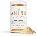 Ultra Human Amino Code | Essential Amino Acids + BCAAs + Coconut Water Electrolytes | Fast Hydration Workout Recovery Flavored Amino Energy Powder Drink | Clean Formula 40 Servings - Crushed Orange