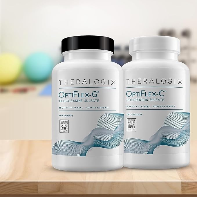 Theralogix OptiFlex-G Glucosamine Sulfate - 90-Day Supply - Joint Support Supplement - Supports Joint Health for Men &amp Women - Glucosamine Joint Supplement - NSF Certified - 180 Tablets