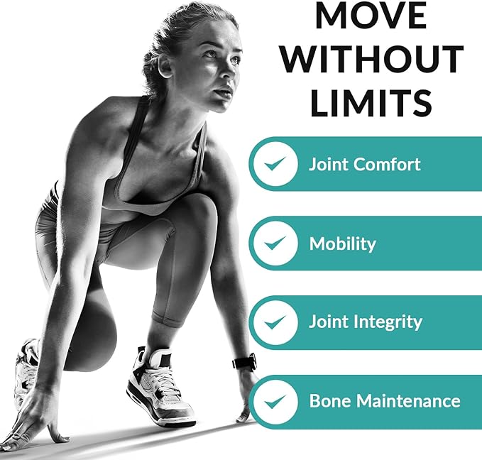 Granite Joint Care: Premium UC-II Collagen Turmeric Curcumin C3 AKBA Boswellia + More - All-in-One Support for Joint Mobility Comfort &amp Strength (60ct)