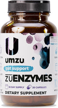 UMZU zuEnzymes Digestive Support Supplement (30 Day Supply) – 21 Enzyme Blend with Lipase Protease &amp Amylase – Digestive Enzymes for Gut Health &amp Probiotic Daily Digestive Wellness Support Fo