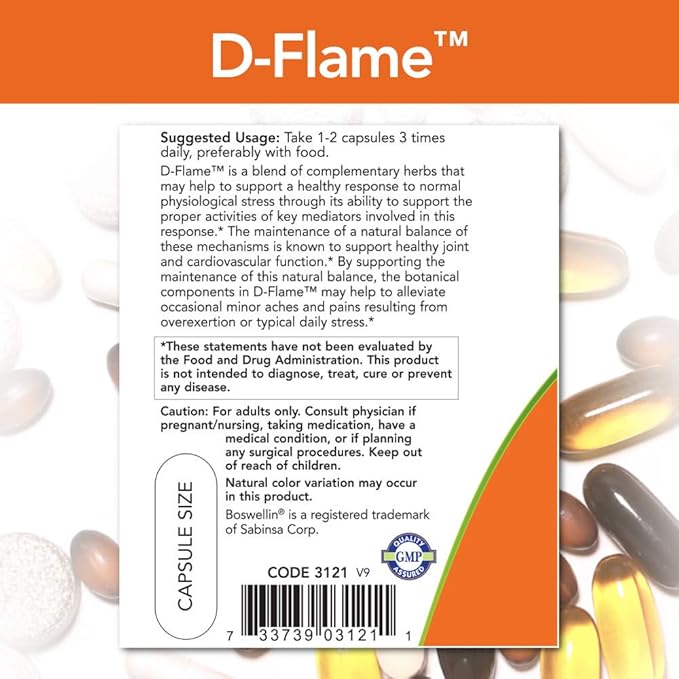 Now Foods D-Flame 90 Vegetable Capsule (Pack of 2)