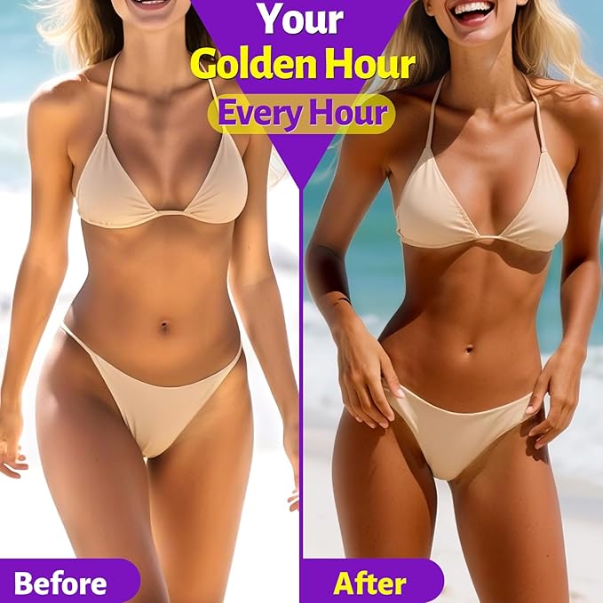 Tanning Gummies for Women Men - Natural Self Tanner Supplement with Astaxanthin Beta Carotene Lycopene Zinc Citrate &amp Vitamins Sunless Tan Booster Skin Hydration &amp Glow (Purple)