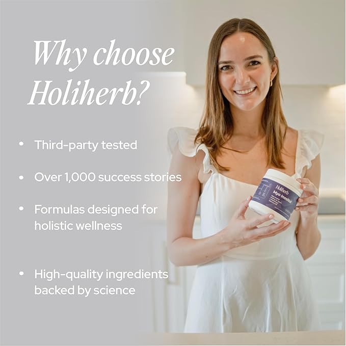 Holiherb Myo Inositol + Methylfolate Supplement for Women | Fertility Supplements for Hormonal Balance &amp Ovarian Health Support | 4g of Myo Inositol per Serving | 45 Servings