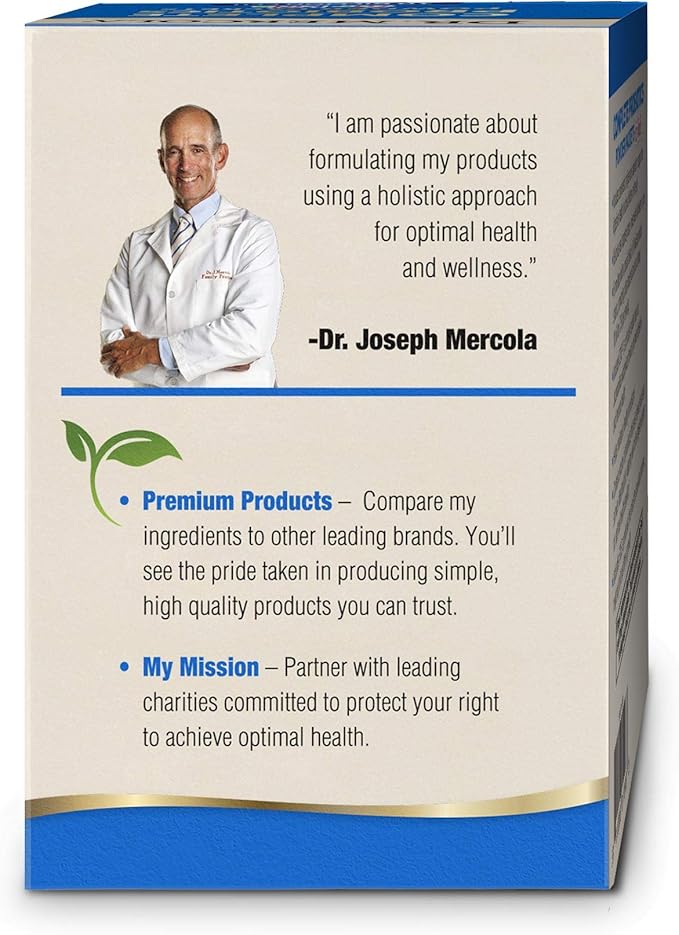 Dr. Mercola Complete Probiotics Powder Packets for Kids - Supports Digestive &amp Immune Health - 10 Strains - with Prebiotics - Non-GMO Gluten-Free &amp Soy-Free - 30 Packets