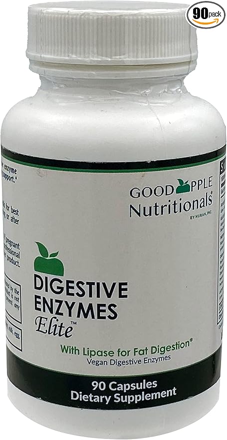 Digestive Enzymes Elite to Support Gallbladder &amp Bloating | Vegetarian Vegan Natural | 90 Caps