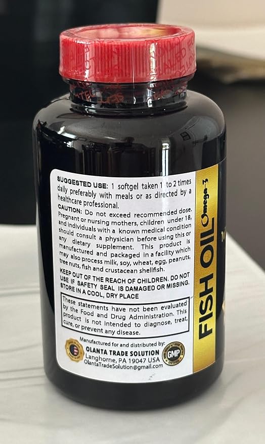 Wild Alaskan Fish Oil - Supplements for Humans Omega-3 EPA DHA Omega 3 Fatty Acids from Wild Caught Fish Liquid Fish Oil Supplement - 2 Bottles 120 Softgels
