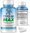 MaxLife Naturals TTFD Thiamine B1 Supplement – 60 Capsules High Potency Vitamin B1 Thiamine Supplement for Focus Supports Optimal Nerve Function TTFD-B1 Max Formula with Magnesium Made in USA