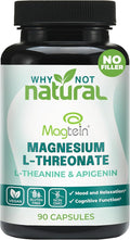Magnesium L-Threonate Complex with Apigenin and L-theanine 90 Capsules Patented Magtein Supplement