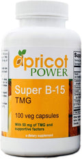 Apricot Power Super B-15 Non Toxic Pangamic Acid - Health Oxygen Levels &amp Energy - 100 Veg Caps