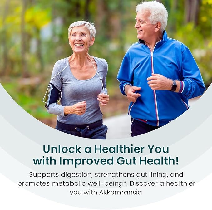 UpNourish Probiotics for GLP-1 Support 5 Billion TFU Akkermansia Muciniphila for Digestive Health Leaky Gut Immunity and Metabolic Health Prebiotics and Probiotics for Women and Men 60 Capsules