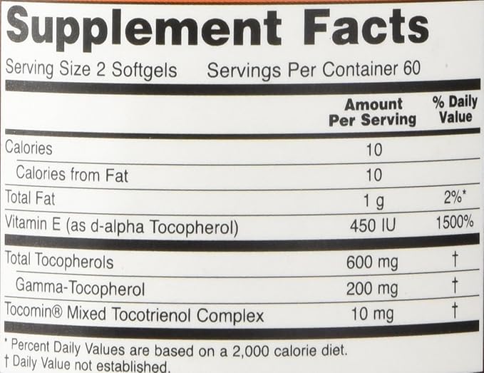 NOW Foods Gamma E Complex 120 Softgels
