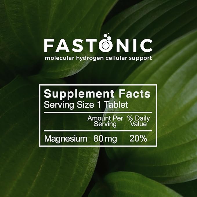 Fastonic Molecular Hydrogen Supplement-Elite Level of H2-60 Servings (60 Tablets) Non GMOGluten FreeSoy Free Effortless FastingImproved Cognitive FunctionSkin Health