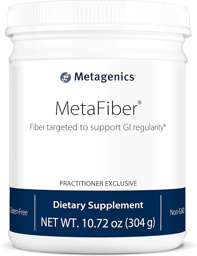 Metagenics MetaFiber - 6 g Dietary Fiber - Supports GI Regularity &amp Occasional Constipation Relief* - Fiber Blend Powder - Non-GMO &amp Gluten-Free - 10.72 oz