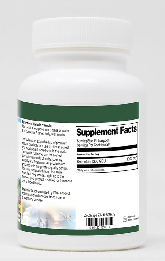Bromelain 1200 GDU Powder (1 oz ZIN: 519379) - 3 Pack