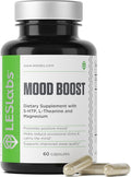 LES Labs Mood Boost – Stress Relief Mood Support Deep Relaxation &amp Better Sleep – 5-HTP Ashwagandha Rhodiola Rosea Magnesium L-Theanine &amp GABA – Non-GMO Supplement – 60 Capsules