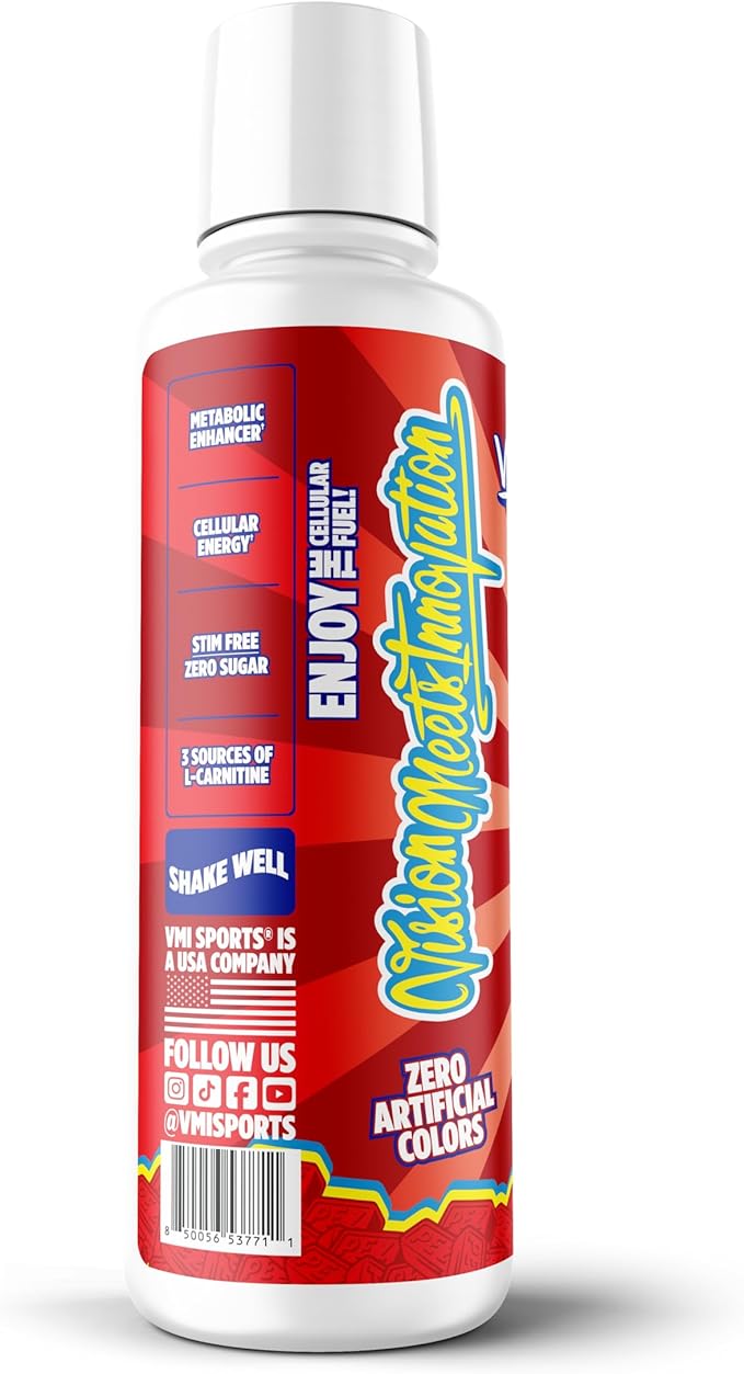 VMI Sports L-Carnitine 3000 Liquid | 3000 mg Carnitine Supplement | Zero Calorie Zero Sugar Keto Friendly for Men and Women – Great Tasting| 31 Servings (PEZ Cherry)