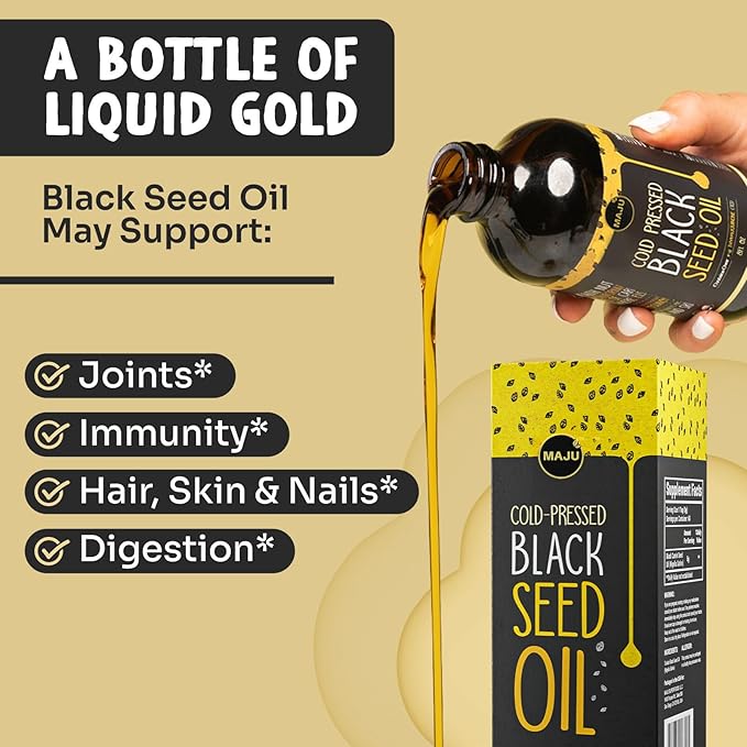 Maju Superfoods Black Seed Oil Liquid &amp Capsules Bundle