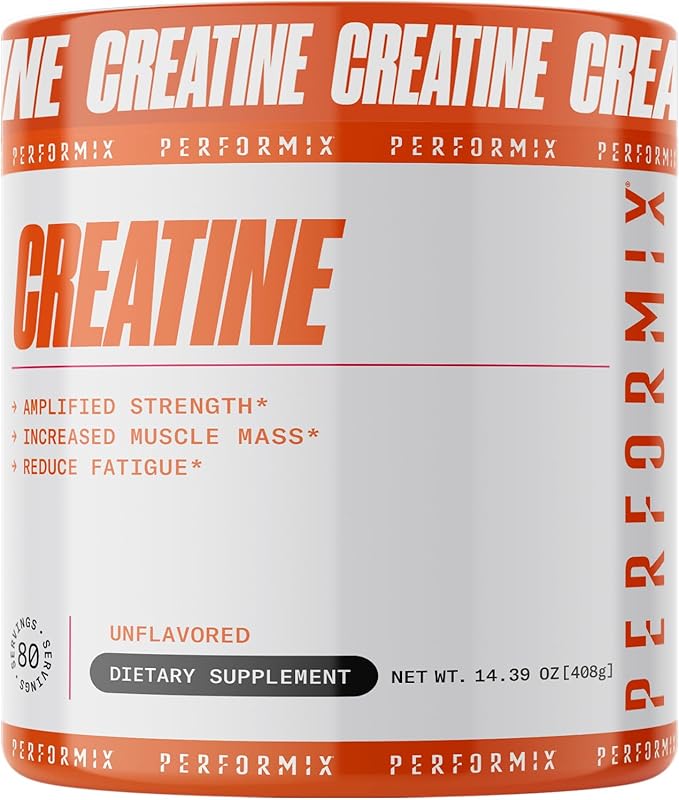 PERFORMIX - Creatine Monohydrate - 5000 mg Per Serving (5g) - Pre Workout - Increase Muscle Mass Improve Strength &amp Reduce Fatigue - Creatine Monohydrate Powder - Unflavored - 80 Servings - 400g