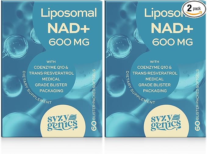 NAD+ Supplement 1600mg Extra Strength - Liposomal NMN Alternative with Resveratrol Urolithin A CoQ10 Quercetin &amp ALA - Mitochondrial Energy &amp Anti-Aging Cell Regeneration 120 Softgels