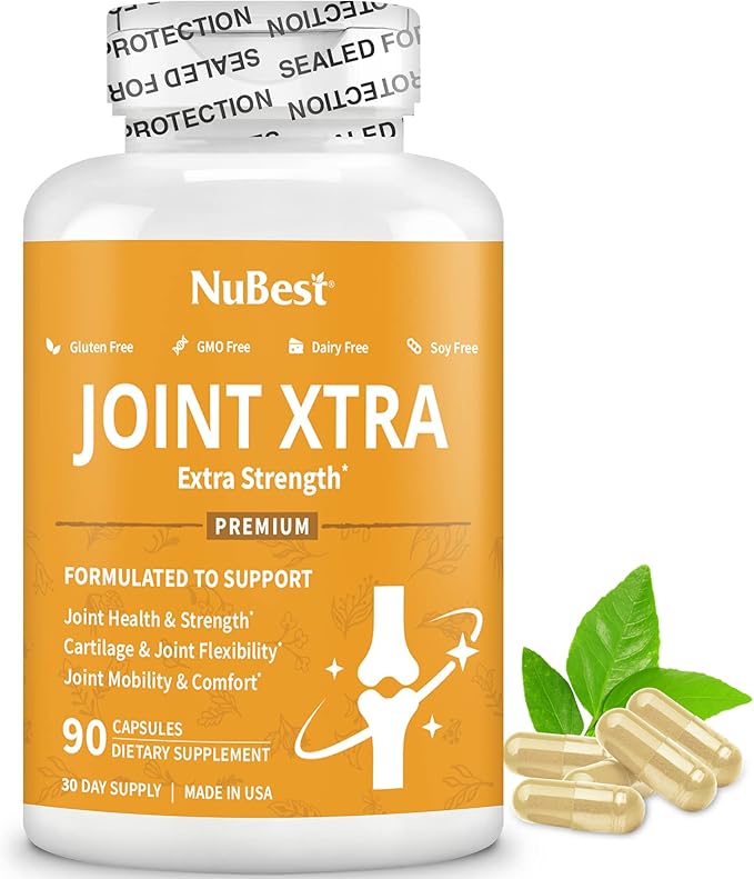 Joint Xtra Advanced Support Supplement - Joint Strength Formula with Glucosamine Chondroitin Turmeric MSM &amp Boswellia for Joint &amp Cartilage Health Flexibility Mobility &amp Comfort (Pack