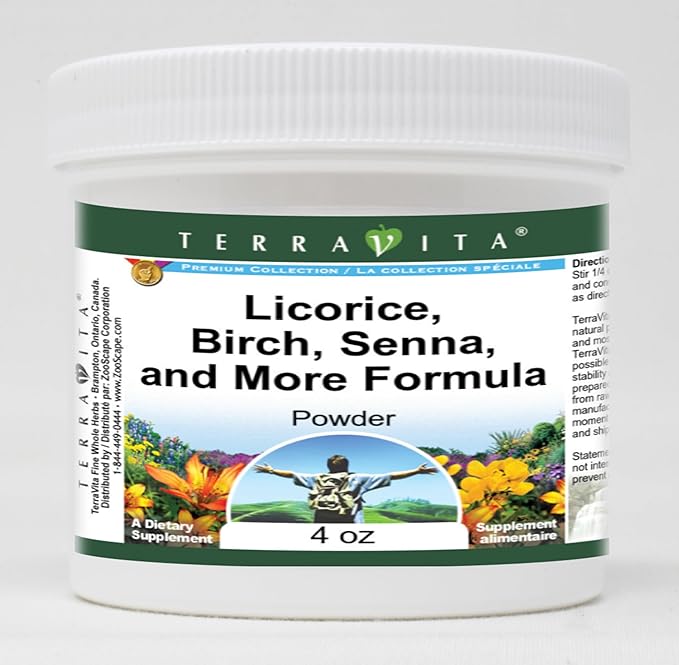 Terravita Licorice Birch Senna and More Formula Powder (4 oz ZIN: 512178) - 3 Pack