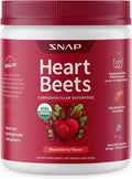 Snap Supplements Heart Beets Organic Beet Root Powder Cardiovascular Support Supplement for Men &amp Women Beets Pomegranate B Vitamins &amp Red Spinach Heart Health Support 30 Servings Mixe