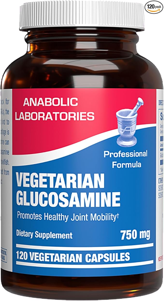 Vegan Glucosamine Joint Health Supplement - Soft Tissue Cartilage Tendon and Ligament Supplement for Enhanced Mobility Comfort &amp Flexibility - Non-GMO Shellfish Free &amp Made in The USA - 120 Se