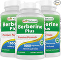 Best Naturals Berberine Plus 1000 mg/Serving 120 Capsules (120 Count (Pack of 3))