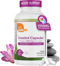 Zahler Inositol Supplement Capsules 1000mg - Mood &amp Nervous System Support Supplements for Women - Hormone Balance &amp Healthy Ovarian Function - Kosher Gluten Free Dairy Free - 120 Count