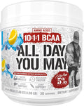 5% Nutrition Rich Piana AllDayYouMay BCAA Powder Premium Intra &amp Post Workout Amino Acids Hydration Endurance Muscle Recovery Joint &amp Liver | 17.5 oz 30 Servings (Blueberry Lemonade)