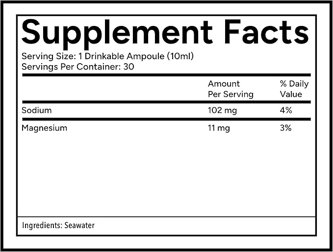 Quicksilver Scientific Original Quinton Hypertonic Solution - Sea Water Hydration - Liquid Minerals with Electrolytes for Muscle Recovery Stamina+Mineral Replenishment (30 Single Serving Glass Vials)
