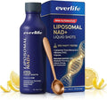 Everlife Liposomal NAD+ Liquid Supplement – 150mg Shot with Liposomal Trans-Resveratrol TMG &amp Glycine – Boosts Energy Cellular Repair Healthy Aging &amp Longevity – NMNH Alternative – 30 Servi