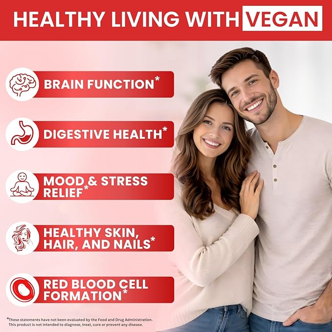 2 Pack Vitamin B Complex 20000 mcg - Vitamin B12 Sublingual Methylcobalamin Extra Strength Raspberry Liquid Drops for Women and Men - USA Made B1 B2 B3 B5B6 Biotin Folic Acid | 4fl oz (120ml)