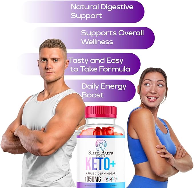 (3 Pack) Slim Aura Keto ACV Gummies - Official Slim Aura Keto Plus Apple Cider Vinegar 1050MG Advanced Formula Gummys All Natural Premium Formula Slimaura Gomitas Reviews 300 Gummies for 5 Months