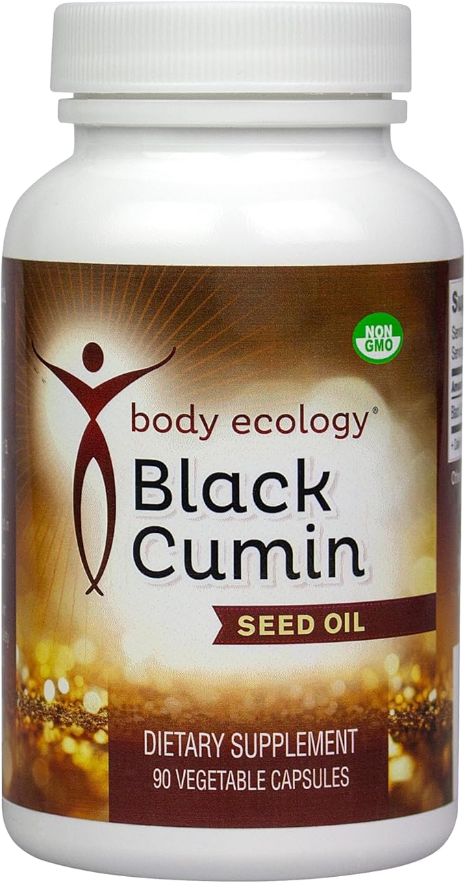 Body Ecology Black Cumin Seed Oil | Nutrient Rich Oil | Immune-Boosting Seed Oil | Non-GMO and Vegan | 90 Count
