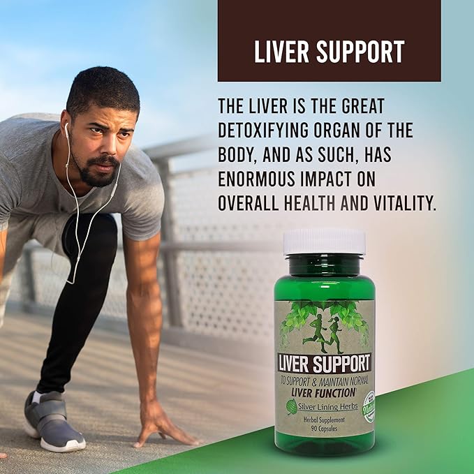 Silver Lining Herbs Liver Support - Herbal Support to Help Maintain Liver Health - Natural Liver Care to Support Immune System and Allergies - 90 Capsules