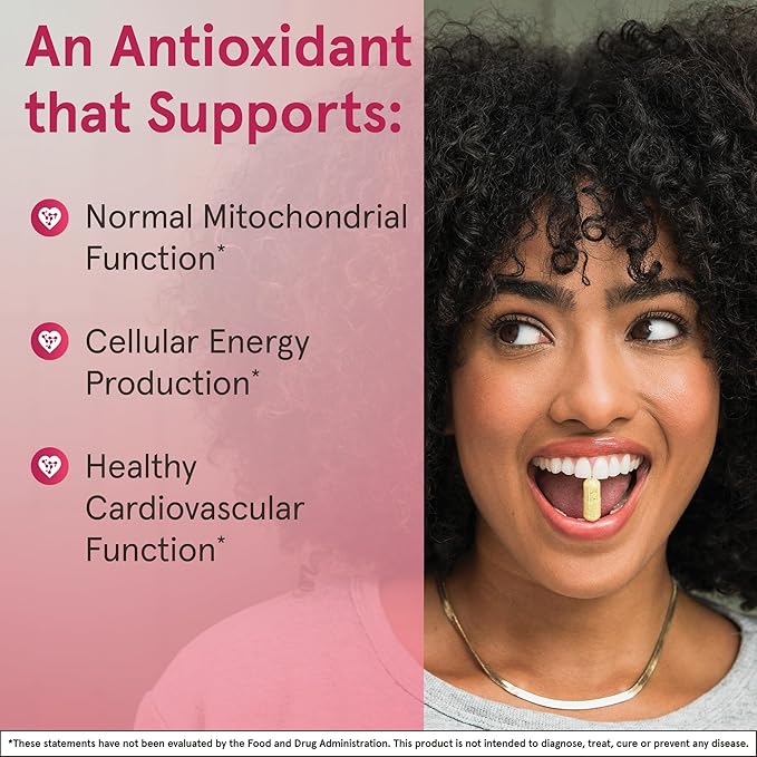 Jarrow Formulas® Co-Q10 200 mg Antioxidant Support for Mitochondrial Health Cellular Energy Production and Healthy Cardiovascular Function 60 Veggie Capsules 60 Day Supply