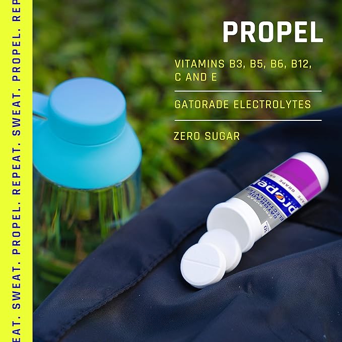 Propel Fitness Water Tablets Berry 10 Count Tube (Pack of 8)