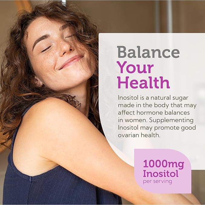 Zahler Inositol Supplement Capsules 1000mg - Mood &amp Nervous System Support Supplements for Women - Hormone Balance &amp Healthy Ovarian Function - Kosher Gluten Free Dairy Free - 120 Count