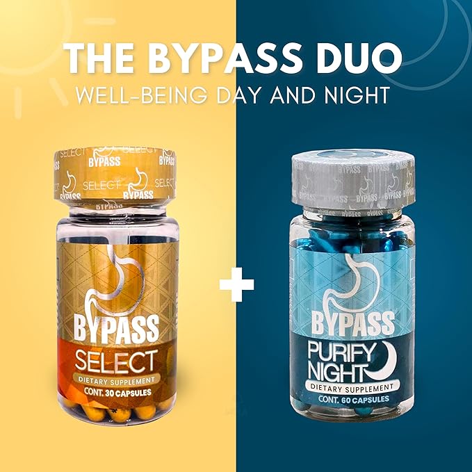 Bypass Duo Select &amp Purify – Day &amp Night Wellness Support (Select 30 caps) - (Purify 60 caps)