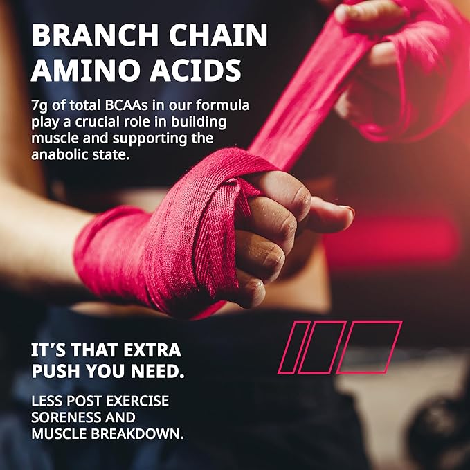 Granite Essential Amino Acids Powder for Muscle Recovery and Growth with 10g EAAs and 7g BCAAs - Soy-Free Gluten-Free 448g (30 Servings) Strawberry Lemonade