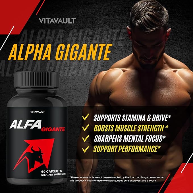 Alfa Gigante Capsules Alfa Gigante Pills AlfaGigante All Natural Pills Alfa Gigante - Maximum Strength AlfaGigante Advanced Formula Official AlfaGigante Capsules Reviews (3 Pack)