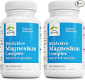 Terry Naturally BioActive Magnesium Complex - Bone &amp Heart Health Support - Supplement with Vitamin B6 Zinc &amp Magnesium - Pyridoxal-5-Phosphate Vegan Capsule Supplement - 60 Capsules (Pack of