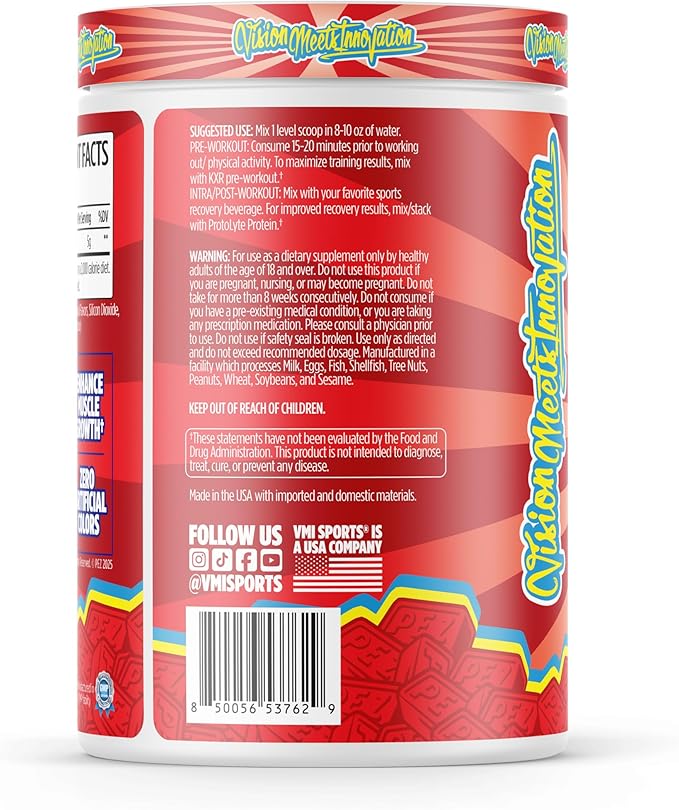 VMI Sports Creatine Monohydrate Powder Muscle Mass – Strength – Size – Power | 5 Grams per Serving (60 Servings PEZ Cherry)