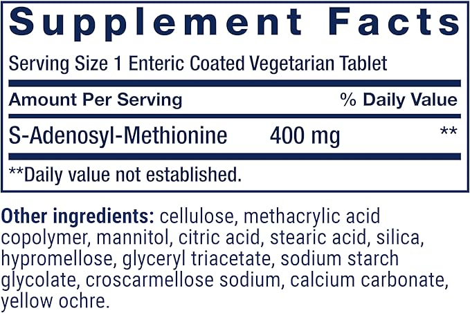 Life Extension Same Mood Joint &amp Liver Support Gluten-Free Non-GMO Vegetarian 30 Tablets