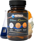 Nutricel Supplements Blue Remove - USP Grade Methylene Blue 60 Capsules with Micronized Zeolite Nattokinase (Non-GMO) Turmeric Bromelain and NAC - Trusted Made in America