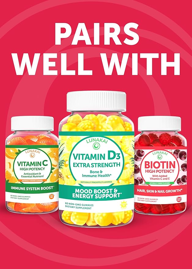 Lunakai USA Made 17-in-1 Prenatal Vitamins for Women with Iron &amp Folic Acid – Delicious Daily Prenatal Gummies for Maternal Wellness Support 60ct