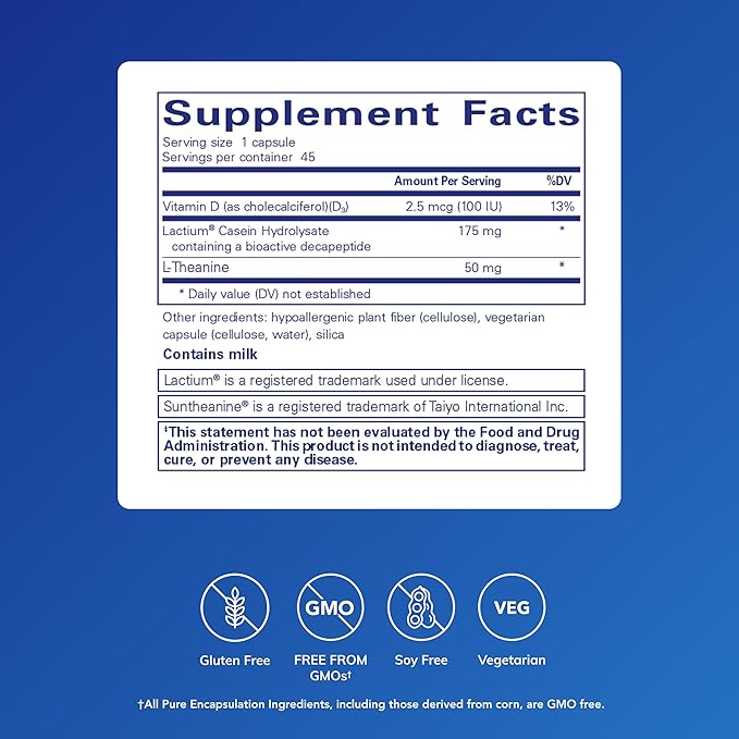 Pure Encapsulations Sereniten Plus | Support for Occasional Stress and Restful Sleep* | 45 Capsules