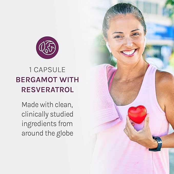 Reserveage Nutrition Bergamot Cholesterol Support with Resveratrol Vegan 30 Capsules &amp Twinlab Daily One Caps Without Iron - Nutritional Supplement with Zinc B Vitamins Magnesium - 180 Capsule
