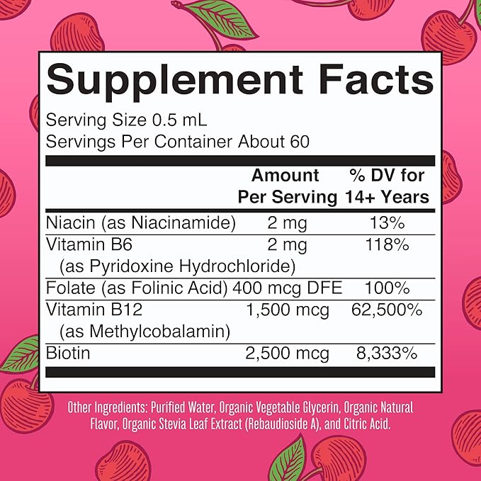 MaryRuth Organics Vitamin B Complex | B Vitamins Complex | Biotin | Vitamin B12 | Niacin | Folate | Metabolic Support Supplement | Vegan | USDA Organic | Non-GMO | Gluten Free | 2 Month Supply